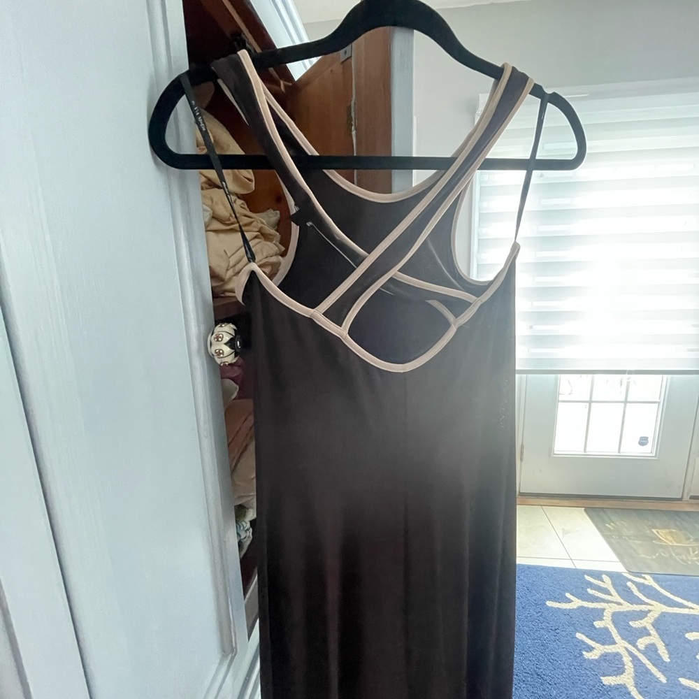 Brown maxi dress